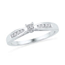 10kt White Gold Women's Round Diamond Solitaire Promise Bridal Ring 1/5 Cttw - FREE Shipping (US/CAN)-Gold & Diamond Promise Rings-5-JadeMoghul Inc.