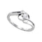 10kt White Gold Women's Round Diamond Solitaire Promise Bridal Ring 1/6 Cttw - FREE Shipping (US/CAN)-Gold & Diamond Promise Rings-5-JadeMoghul Inc.