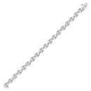 10kt White Gold Womens Round Diamond Teardrop Cluster Fashion Bracelet 1-1-4 Cttw-Gold & Diamond Bracelets-JadeMoghul Inc.
