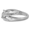 10kt White Gold Women's Round Diamond Woven Strand Band Ring 1-10 Cttw - FREE Shipping (US/CAN)-Gold & Diamond Bands-JadeMoghul Inc.