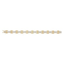 10kt Yellow Gold Mens Diamond Big Look Pave-set Fashion Bracelet 1-3/8 Cttw-Gold & Diamond Bracelets-JadeMoghul Inc.
