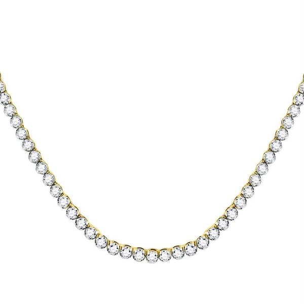 10kt Yellow Gold Men's Diamond Linked 30" Necklace-Gold & Diamond Men Charms & Pendants-JadeMoghul Inc.