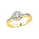 10kt Yellow Gold Women's Round Diamond Solitaire Bridal Wedding Engagement Ring 1/3 Cttw - FREE Shipping (US/CAN)-Gold & Diamond Engagement & Anniversary Rings-5-JadeMoghul Inc.