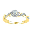 10kt Yellow Gold Women's Round Diamond Solitaire Bridal Wedding Engagement Ring 1/5 Cttw - FREE Shipping (US/CAN)-Gold & Diamond Engagement & Anniversary Rings-8-JadeMoghul Inc.