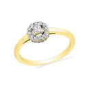 10kt Yellow Gold Women's Round Diamond Solitaire Halo Promise Bridal Ring 1/4 Cttw - FREE Shipping (US/CAN)-Gold & Diamond Promise Rings-5-JadeMoghul Inc.