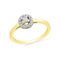 10kt Yellow Gold Women's Round Diamond Solitaire Halo Promise Bridal Ring 1/4 Cttw - FREE Shipping (US/CAN)-Gold & Diamond Promise Rings-5-JadeMoghul Inc.