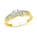 10kt Yellow Gold Women's Round Diamond Solitaire Promise Bridal Ring 1/5 Cttw - FREE Shipping (US/CAN)-Gold & Diamond Promise Rings-5-JadeMoghul Inc.