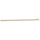 10kt Yellow Gold Women's Round Diamond Tennis Bracelet 1-2 Cttw - FREE Shipping (US/CAN)-Gold & Diamond Bracelets-JadeMoghul Inc.