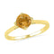 10kt Yellow Gold Women's Round Lab-Created Citrine Solitaire Ring 3/4 Cttw - FREE Shipping (US/CAN)-Gold & Diamond Fashion Rings-5-JadeMoghul Inc.