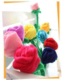 10pcs/lot Plush Rose Flower Bouquet Valentine's Gift Stuffed Toy For Wedding Decoration-mixed-30cm-JadeMoghul Inc.