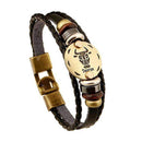12 Constellations Zodiac Sign Leather Bracelet-11-JadeMoghul Inc.