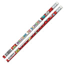 (12 DZ) WELCOME TO SCHOOL PENCILS-Supplies-JadeMoghul Inc.