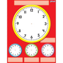 (12 EA) CLOCKS WIPE OFF CHART 17X22-Learning Materials-JadeMoghul Inc.