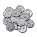 (12 EA) PLASTIC COINS 100 QUARTERS-Toys & Games-JadeMoghul Inc.