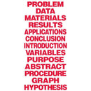 (12 EA) PROJECT BOARD TITLES RED-Supplies-JadeMoghul Inc.