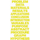 (12 EA) PROJECT BOARD TITLES YELLOW-Supplies-JadeMoghul Inc.