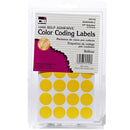 (12 PK) COLOR CODING LABELS YELLOW-Supplies-JadeMoghul Inc.