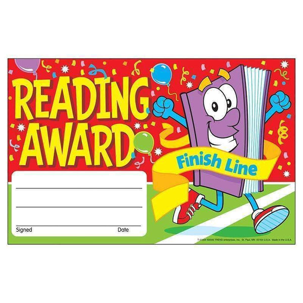(12 PK) AWARDS READING AWARD FINISH-Learning Materials-JadeMoghul Inc.
