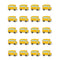 (12 Pk) School Bus Stickers-Learning Materials-JadeMoghul Inc.