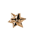 12 Point Stellated Sculpture In Ceramic, Small, Copper-Home Accent-Copper-Ceramic-JadeMoghul Inc.