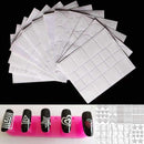 12 Style Nail Art Hollow Stencil Guide Sticker Set Gel Polish French Smile 3D DIY Image Foil Transfer Strip Template Form Decals--JadeMoghul Inc.
