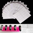 12 Style Nail Art Hollow Stencil Guide Sticker Set Gel Polish French Smile 3D DIY Image Foil Transfer Strip Template Form Decals--JadeMoghul Inc.