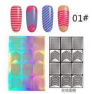 12 Tips/Sheet DIY Fashion Women Nail Vinyls Nail Art Manicure Stencil Stickers Stamp Template Decals Tool Nice-1-JadeMoghul Inc.