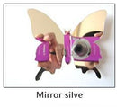 12pcs/set New Arrive Mirror Sliver 3D Butterfly Wall Stickers Party Wedding Decor DIY Home Decorations-Silver-JadeMoghul Inc.