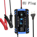 12V 6A Full Automatic Car Battery Charger Power Pulse Repair Chargers Wet Dry Lead Acid Battery-chargers Digital LCD Display JadeMoghul Inc.