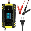 12V 6A Full Automatic Car Battery Charger Power Pulse Repair Chargers Wet Dry Lead Acid Battery-chargers Digital LCD Display JadeMoghul Inc.