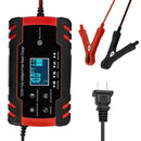 12V 6A Full Automatic Car Battery Charger Power Pulse Repair Chargers Wet Dry Lead Acid Battery-chargers Digital LCD Display JadeMoghul Inc.