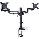 13"-27" Dual Full-Motion Flex-Arm Desk Clamp-A/V Mounts & Organization-JadeMoghul Inc.