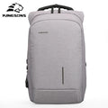 13''15'' USB Charging Backapcks Anti-theft Backpack Bag Laptop Computer Bags Men's Women's Travel Bags-Light Grey-China-13 Inches-JadeMoghul Inc.