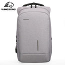 13''15'' USB Charging Backapcks Anti-theft Backpack Bag Laptop Computer Bags Men's Women's Travel Bags-Light Grey-China-13 Inches-JadeMoghul Inc.