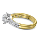 14k Yellow Gold Women's Princess Diamond Bridal Wedding Engagement Ring Band Set 7/8 Cttw - FREE Shipping (US/CAN)-Gold & Diamond Wedding Ring Sets-5-JadeMoghul Inc.