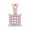 14kt Rose Gold Women's Diamond Cluster Pendant 1/4 Cttw-Gold & Diamond Pendants & Necklaces-JadeMoghul Inc.