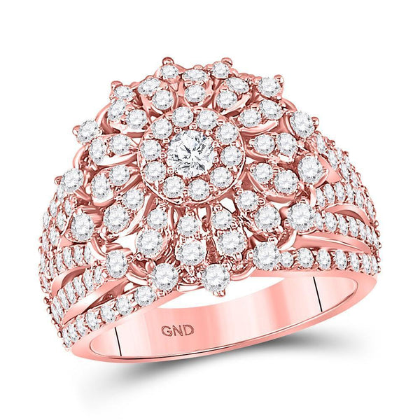 14kt Rose Gold Women's Diamond Solitaire Bridal or Engagement Ring 2.00 Cttw-Gold & Diamond Wedding Jewelry-JadeMoghul Inc.