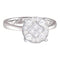 14kt White Gold Women's Princess Diamond Soleil Bridal Wedding Engagement Ring 1/2 Cttw - FREE Shipping (US/CAN)-Gold & Diamond Engagement & Anniversary Rings-5-JadeMoghul Inc.