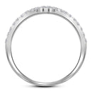 14kt White Gold Women's Round Diamond Halo Split-shank Bridal Wedding Engagement Ring Band Set 1.00 Cttw - FREE Shipping (US/CAN) (Certified)-Gold & Diamond Wedding Ring Sets-5-JadeMoghul Inc.