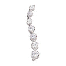 14kt White Gold Women's Round Diamond Journey Pendant 1.00 Cttw - FREE Shipping (US/CAN)-Gold & Diamond Pendants & Necklaces-JadeMoghul Inc.
