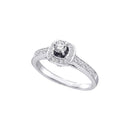 14kt White Gold Women's Round Diamond Solitaire Bridal Wedding Engagement Ring 1/2 Cttw - FREE Shipping (US/CAN)-Gold & Diamond Engagement & Anniversary Rings-5-JadeMoghul Inc.