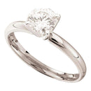14kt White Gold Women's Round Diamond Solitaire Bridal Wedding Engagement Ring 3/4 Cttw - FREE Shipping (US/CAN)-Gold & Diamond Engagement & Anniversary Rings-5-JadeMoghul Inc.