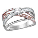 14kt White Gold Women's Round Diamond Solitaire Bridal Wedding Engagement Ring 3/4 Cttw - FREE Shipping (US/CAN)-Gold & Diamond Engagement & Anniversary Rings-8.5-JadeMoghul Inc.