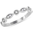 14kt White Gold Women's Round Diamond Stackable Band Ring 1-10 Cttw - FREE Shipping (US/CAN)-Gold & Diamond Rings-JadeMoghul Inc.