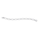 14kt White Gold Women's Round Diamond Tennis Link Bracelet 2-1-3 Cttw - FREE Shipping (US/CAN)-Gold & Diamond Bracelets-JadeMoghul Inc.