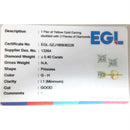 14kt Yellow Gold Unisex Princess Diamond Solitaire Stud Earrings 3-8 Cttw - FREE Shipping (US/CAN)-Gold & Diamond Earrings-JadeMoghul Inc.