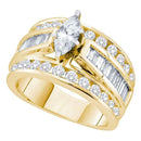 14kt Yellow Gold Women's Marquise Diamond Solitaire Bridal Wedding Engagement Ring 2.00 Cttw - FREE Shipping (USA/CAN) (Certified)-Gold & Diamond Engagement & Anniversary Rings-5-JadeMoghul Inc.