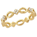 14kt Yellow Gold Women's Round Diamond Stackable Band Ring 1/8 Cttw - FREE Shipping (US/CAN)-Rings And Bands-5-JadeMoghul Inc.