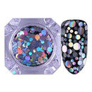 1.5g Holographic Silver Gold Nail Flakies Mixed Size Round Nail Sequins Glitter Paillette Flakes Nail Art Decorations-Holographic-JadeMoghul Inc.