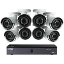 16-Channel 2TB DVR with Eight 1080p Weatherproof Cameras-Surveillance Systems-JadeMoghul Inc.